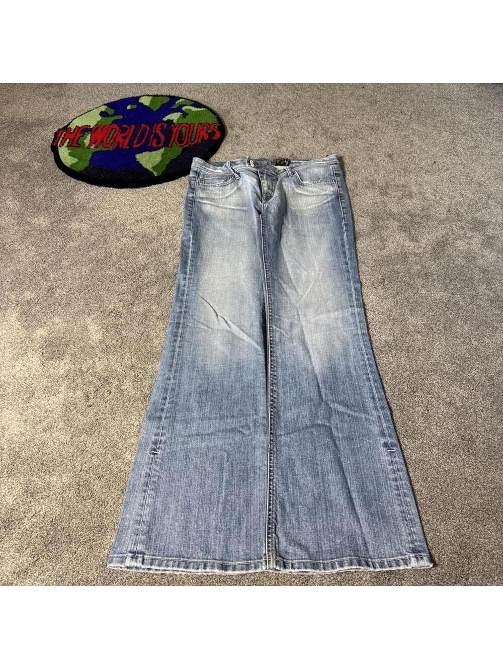 y2k vintage baggy david buffalo denim jeans